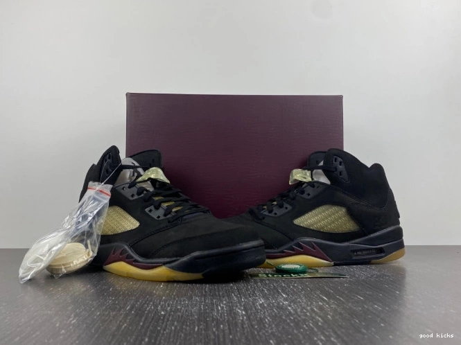 Cheap Black x A Air 5 Maniere Ma Jordan FD1330-001 0707